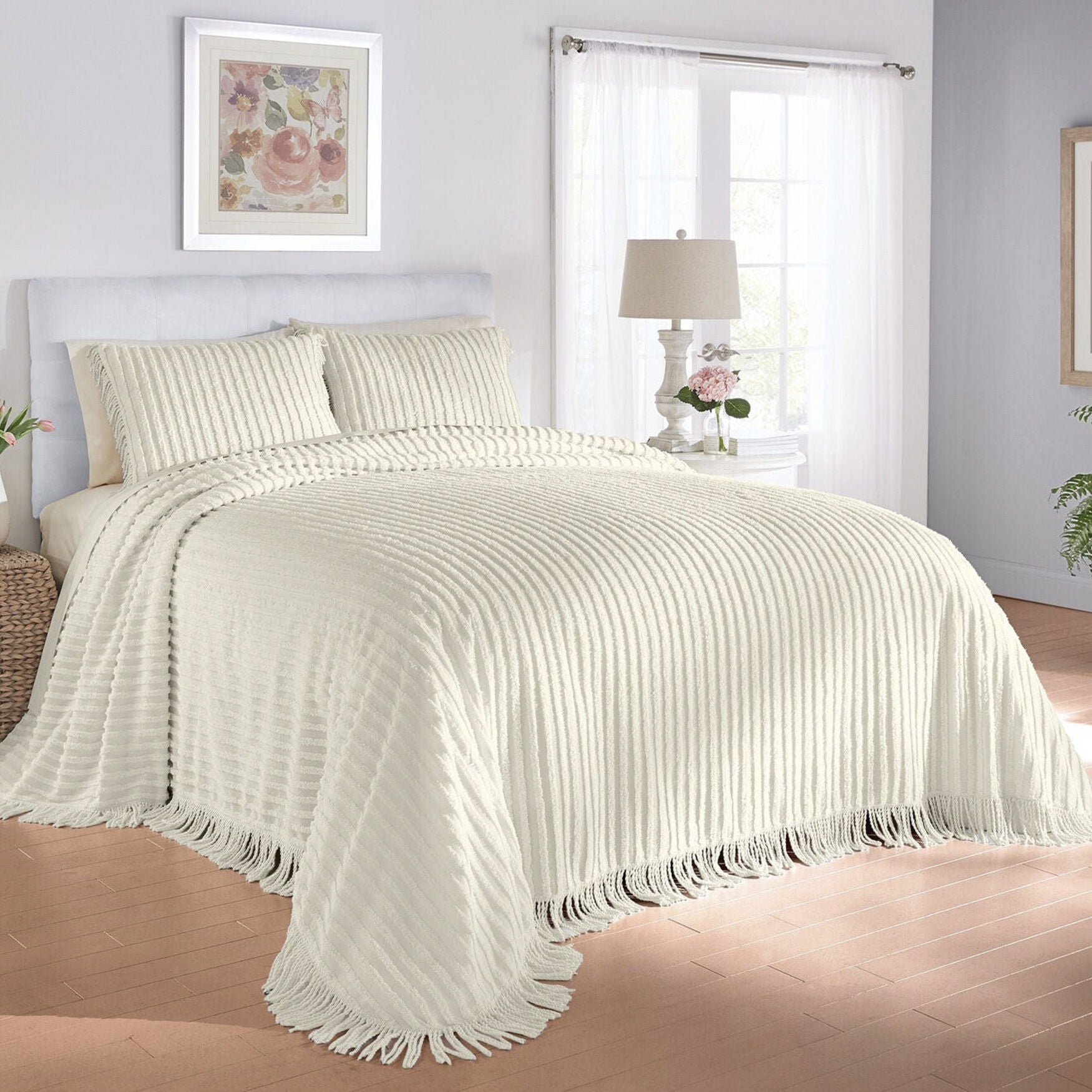 BrylaneHome Chenille Bedspread - Picture 8 of 12