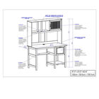 Ansel 47" Writing Desk With Hutch Writing Desk, , alternate image number null