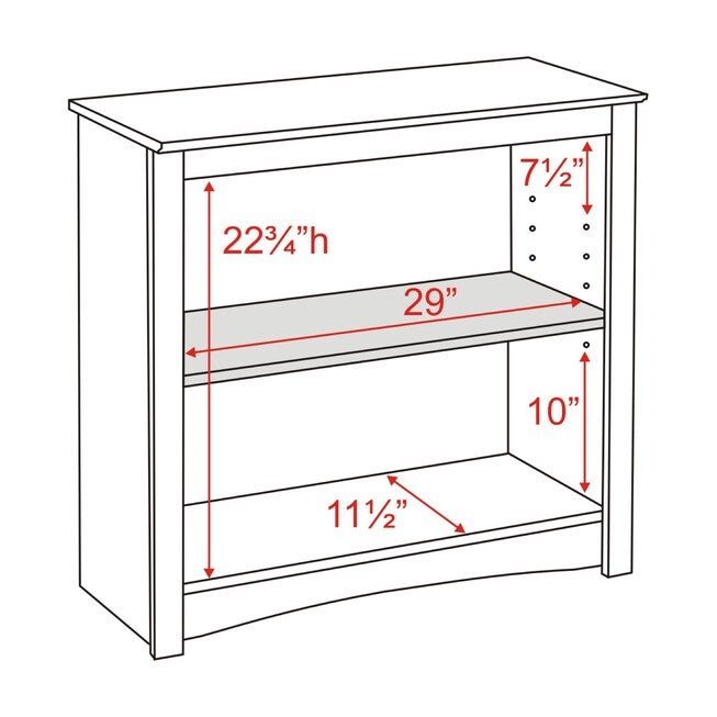2-Shelf Bookcase, , alternate image number null