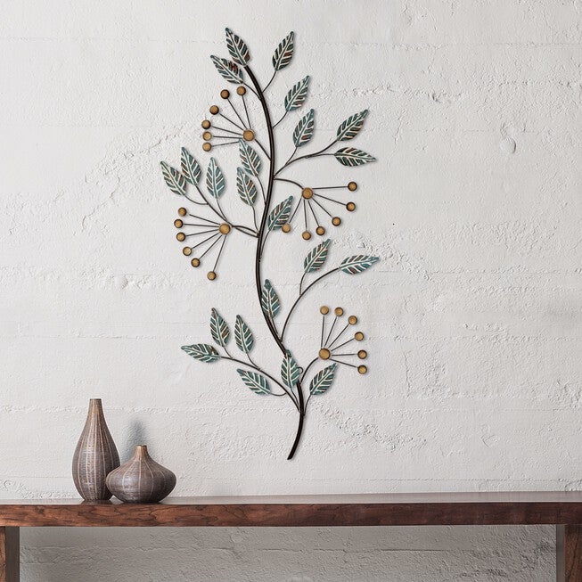Beaded Metal Flower Bunch Wall Decor, , alternate image number null