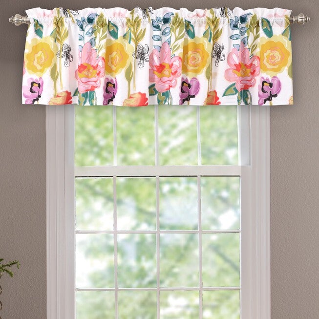 Watercolor Dream Window Valance , WHITE, hi-res image number 0