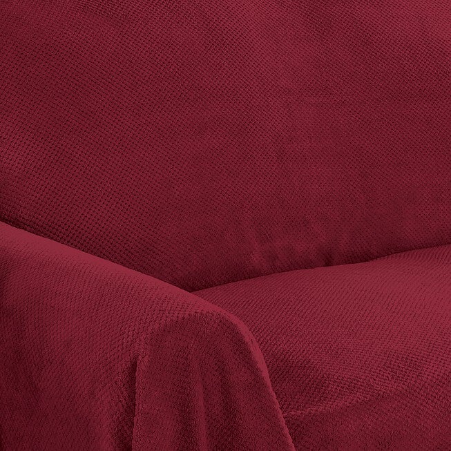 Coral Fleece Throw Loveseat Furniture Cover, , alternate image number null