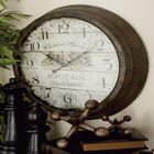 White Vintage Metal Wall Clock, , alternate image number null