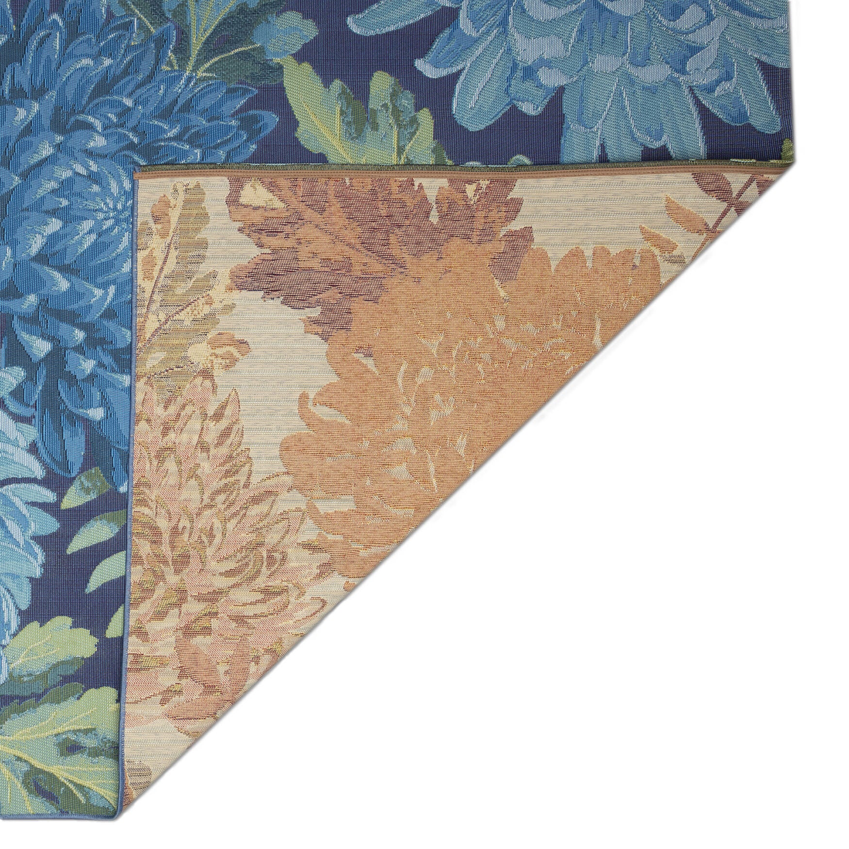 Liora Manne Marina Mum Indoor/Outdoor Area Rug Blue 7 feet 10 inches x 9 feet 10 inches, , on-hover image number 1