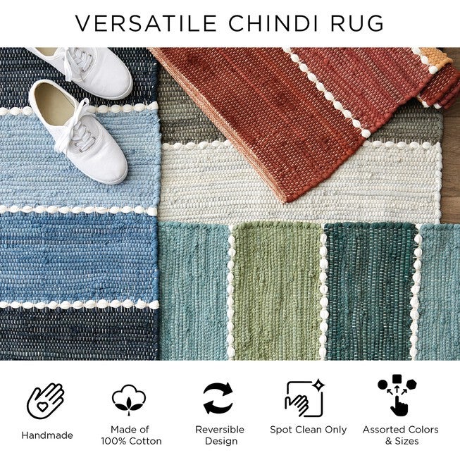 Red & White Buffalo Check Rag Rug 26X40, , alternate image number null