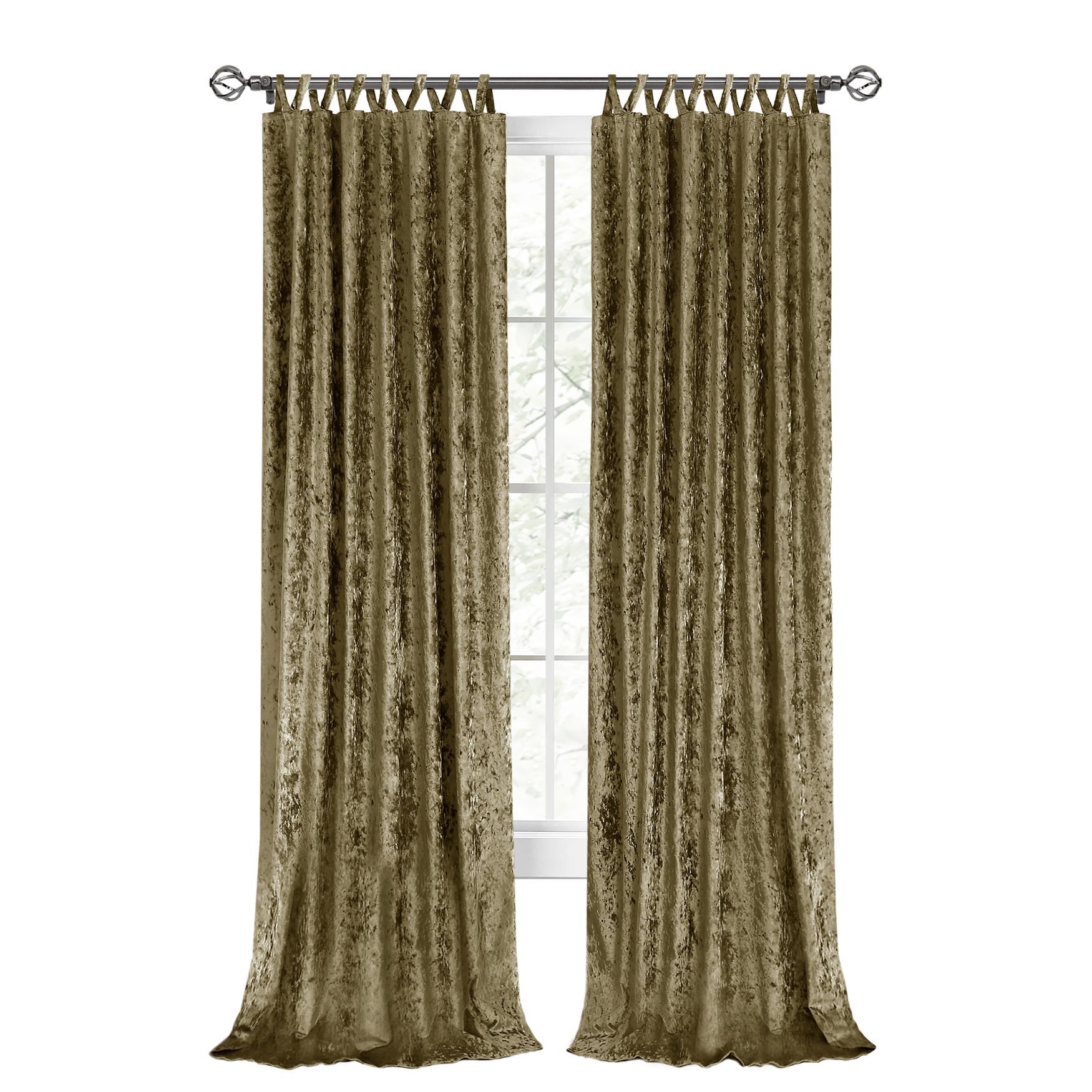 Harper Criss-Cross Window Curtain Panel - 50x63