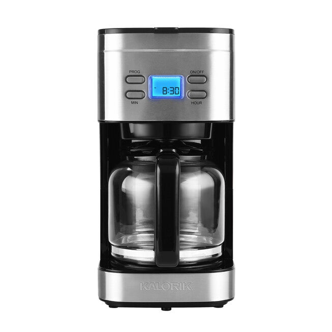 Kalorik Programmable 12 Cup Coffee Maker, Stainless Steel, , on-hover image number 1