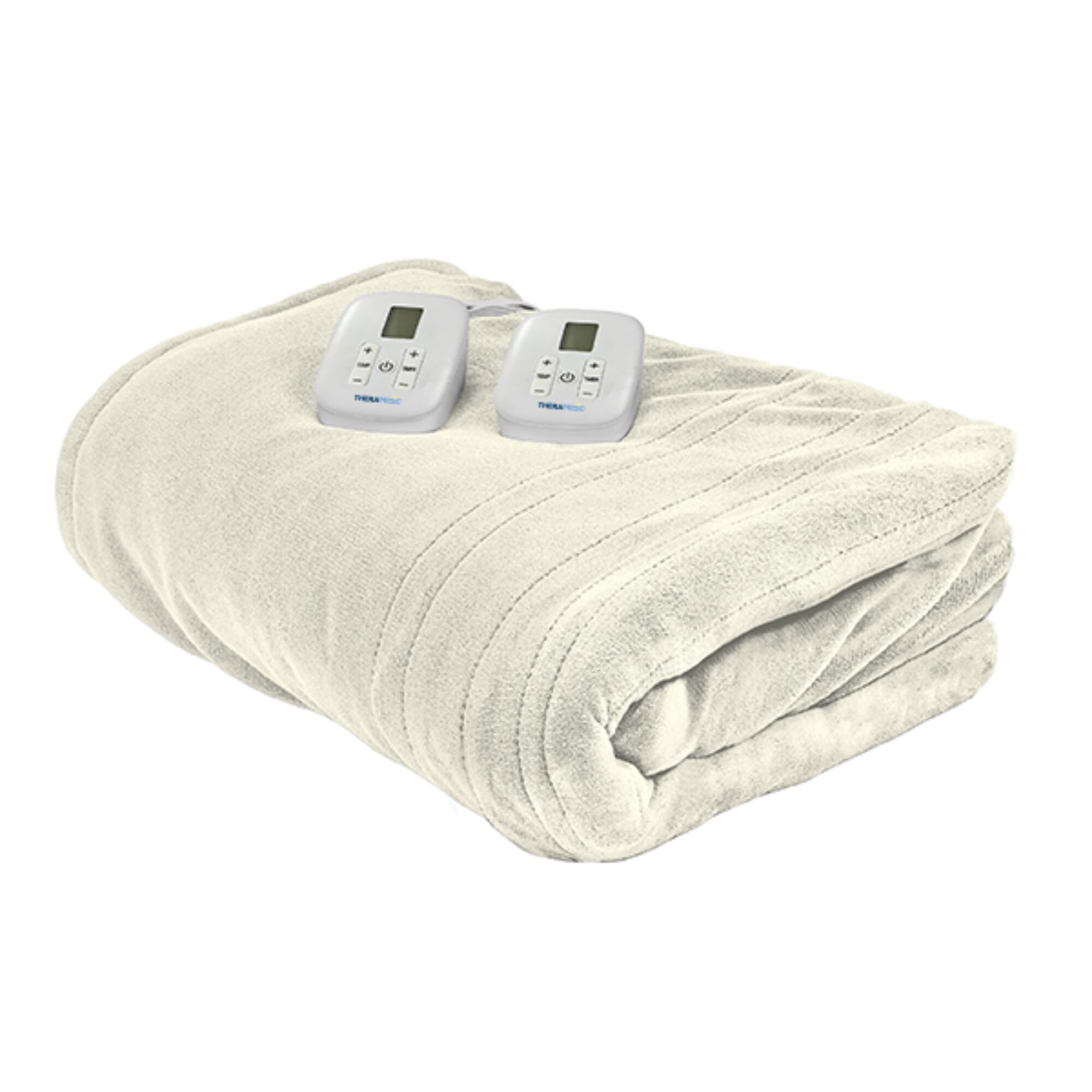 84" x 90" Ivory Full/Queen Heated Blanket