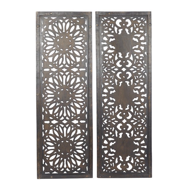 Set Of 2 Brown Wood Traditional Wall Décor, , alternate image number 2