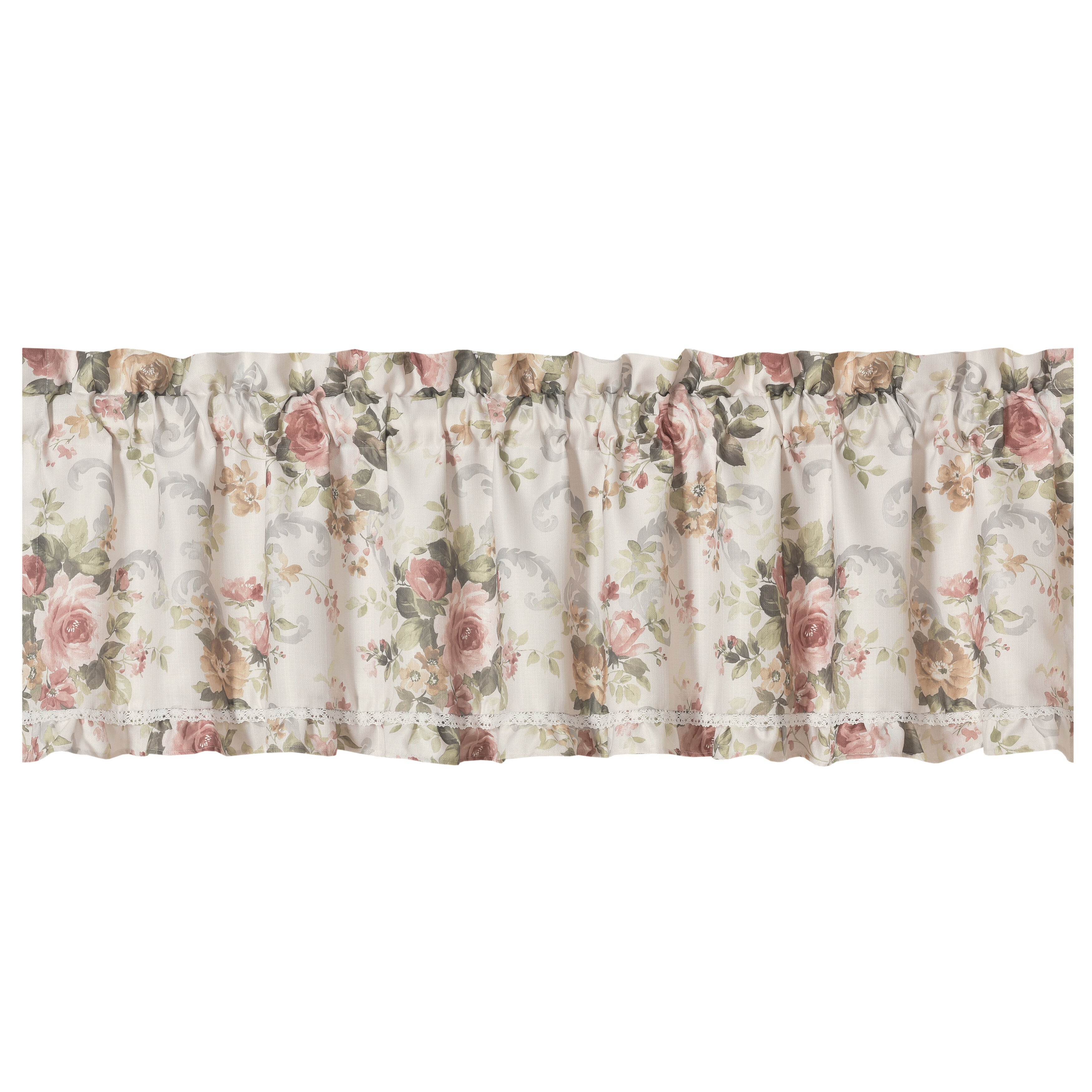 Chablis Window Straight Valance, ROSE GOLD, alternate image number 2