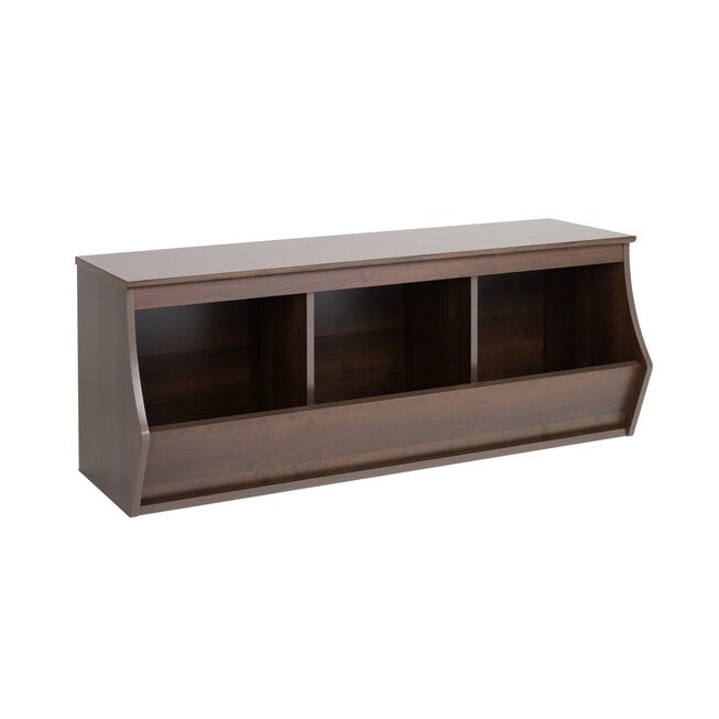 Fremont Stackable 3-Bin Storage Cubbie, Espresso, , on-hover image number null