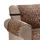 Leopard Plush Loveseat Furniture Cover, , alternate image number null