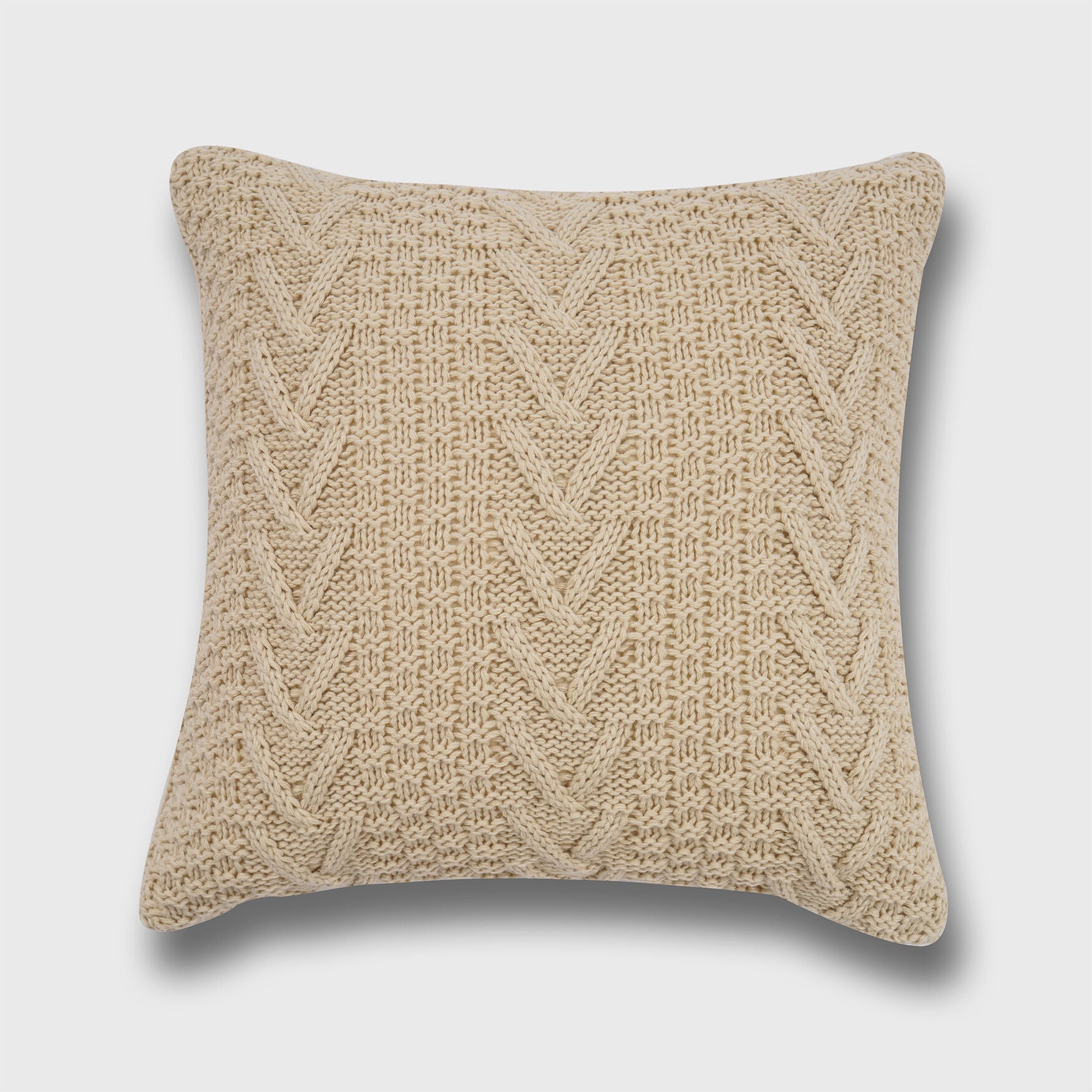 Chunkey Sweater Knit Pillow, NEUTRAL, hi-res image number 0
