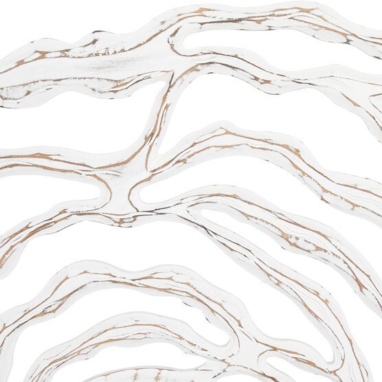 White Coastal Wood Wall Mirror, , alternate image number null