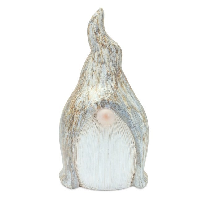 Gnome (Set of 2) 10.5 inchesH, 11 inchesH Terra Cotta, GREY/WHITE/BLUE, alternate image number null