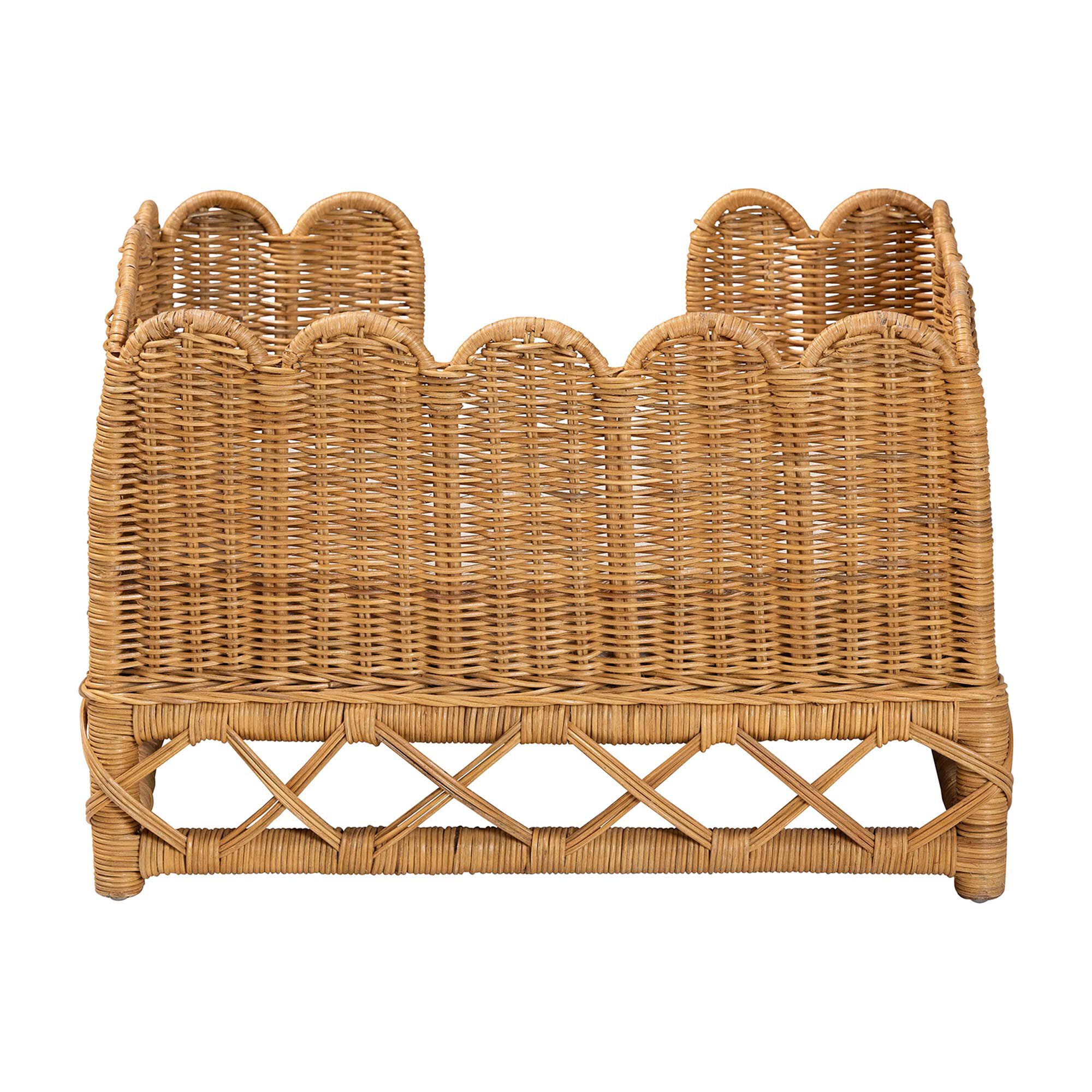 Palm Bohemian Light Honey Rattan Pet Bed, LIGHT, alternate image number 4