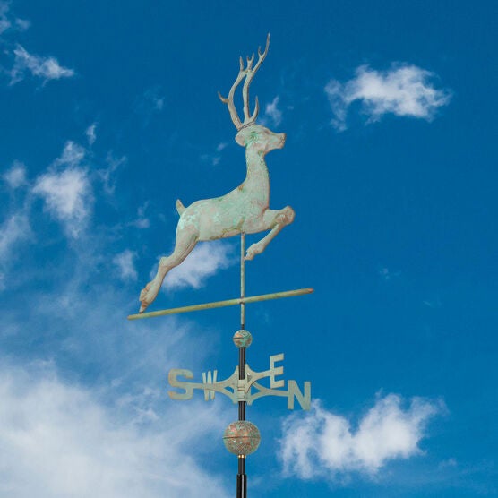 Copper Deer Weathervane Brylane Home