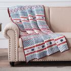 Kiva Western Boho Quilted Throw Blanket, STONE, hi-res image number null