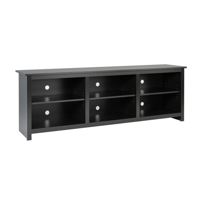 Prepac Sonoma 72 inches TV Stand, Black, , on-hover image number null