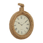 Beige Coastal Wood Wall Clock, , alternate image number null