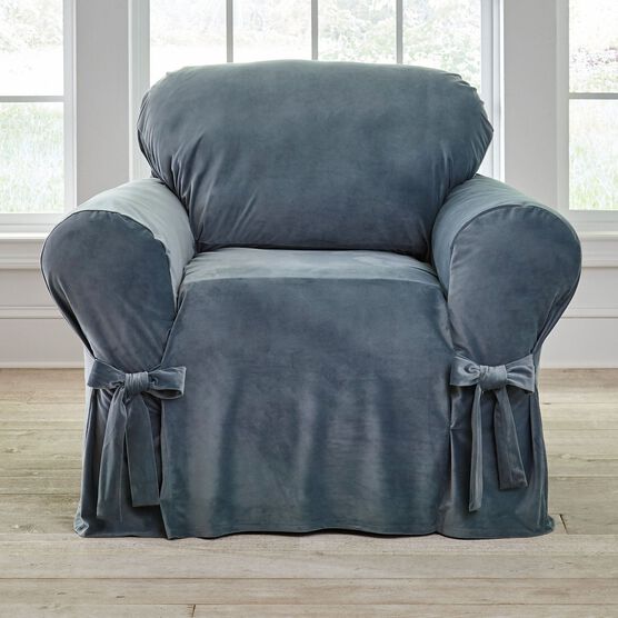 Velvet Chair Slipcover, Velvet Chair Slipcover,