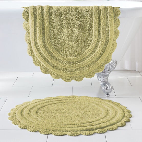 Oval Crochet Bath Rug Bath Rugs Bath Mats Brylane Home