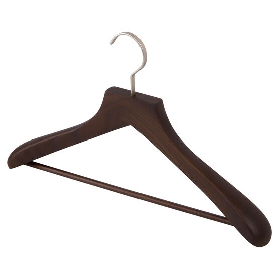 Hardwood Suit Hanger With Bar S/4, Coffee, , alternate image number null