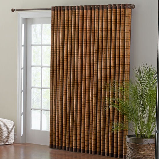 Bamboo Grommet Panel, HONEY OAK BROWN, hi-res image number null