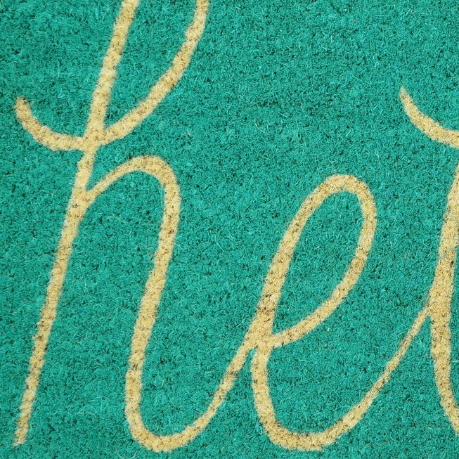 Aqua Hello Doormat, , alternate image number 2