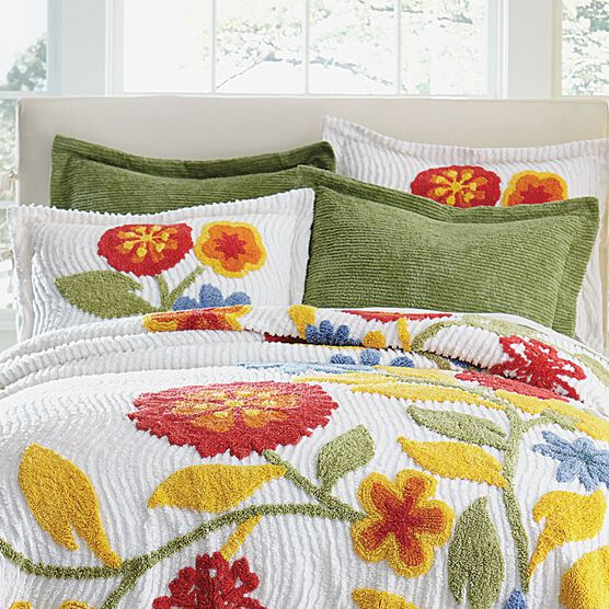 Bloom Chenille Shams, Bloom Chenille Shams,
