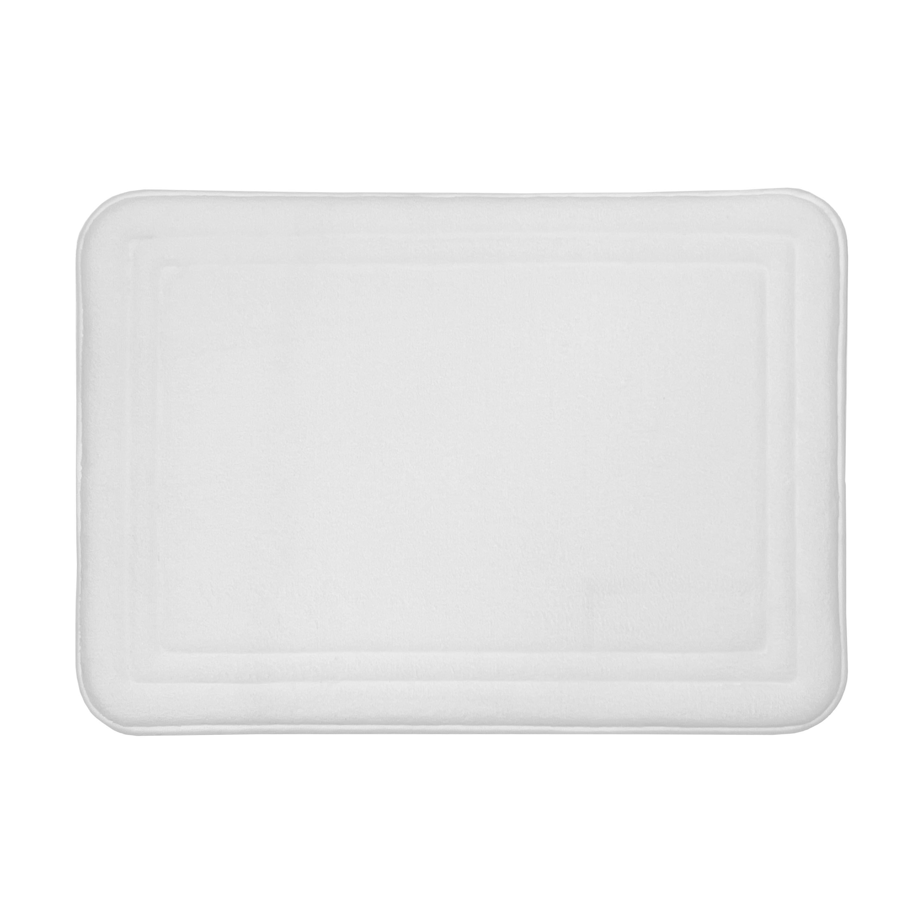 Elle 17x24 Memory Foam Mat, WHITE, hi-res image number 0