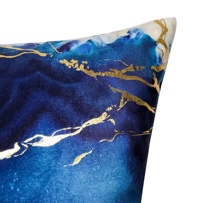 Edie@Home Velvet Geode Metallic Lumbar Decorative Pillow Dec Pillow, , alternate image number null