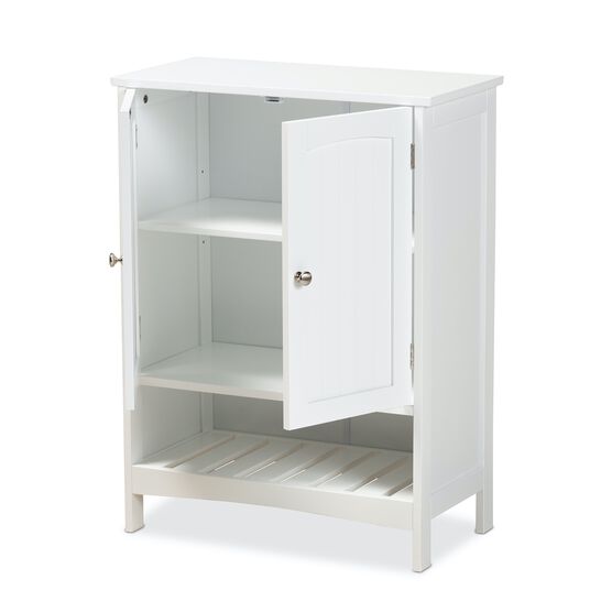 Jaela Wood 2-Door Bathroom Storage Cabinet Furniture, , on-hover image number null