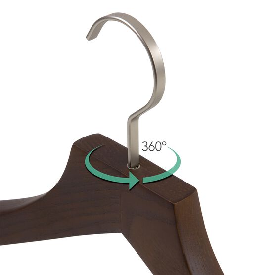 Hardwood Suit Hanger With Bar S/4, Coffee, , alternate image number null