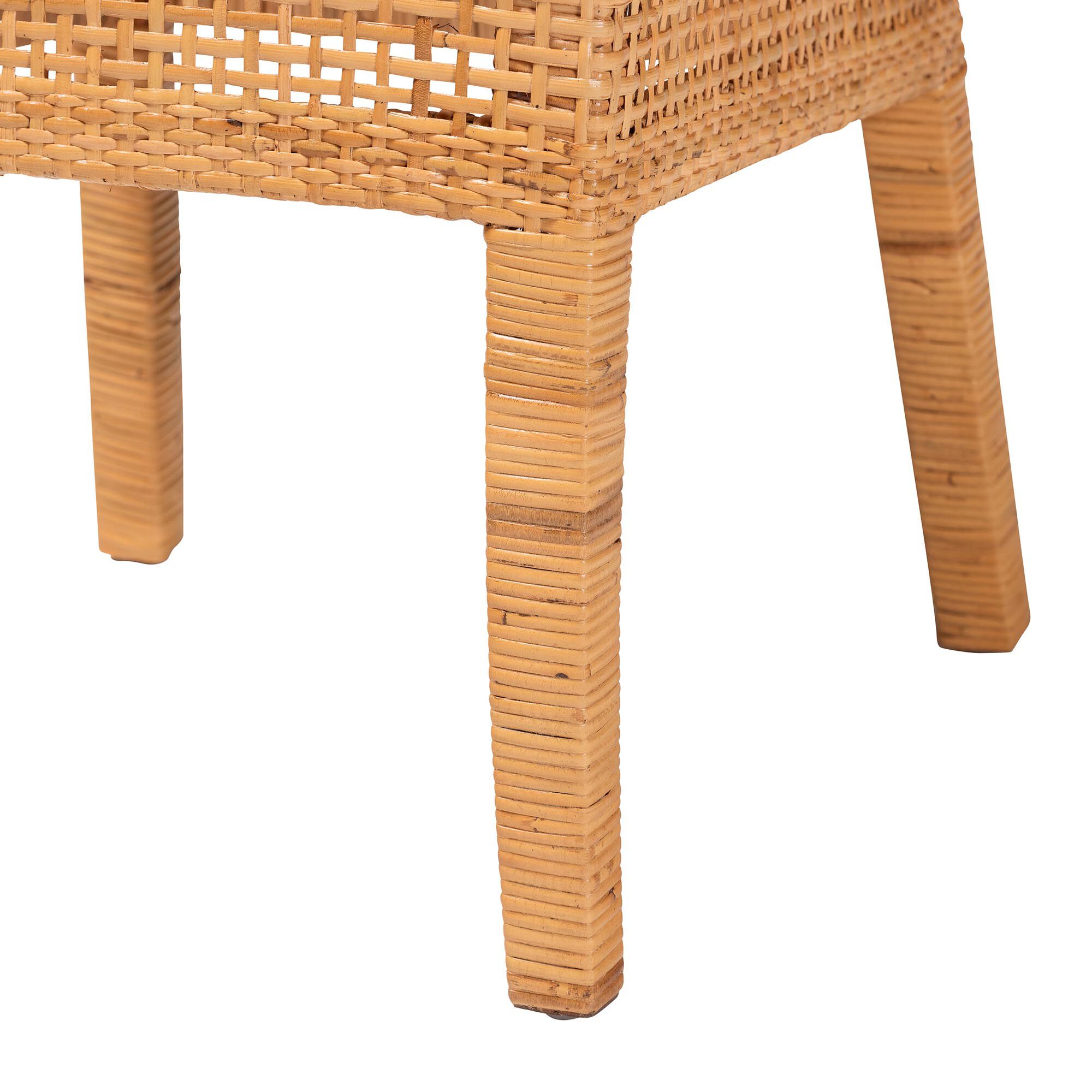 Morris Bohemian Light Honey Rattan Dining Chair, LIGHT, alternate image number 6