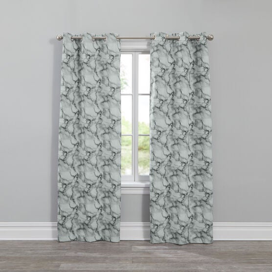 Marble Blackout Grommet Panels, GRAY, hi-res image number null