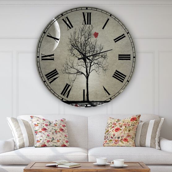 Inevitable Large Cottage Wall Clock, BLACK, hi-res image number null