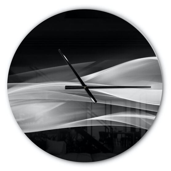 Glittering Silver Pattern Modern Wall Clock, , alternate image number null