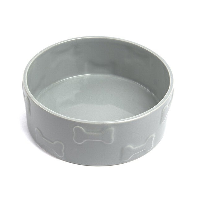 Set Of Two Manor Grey Large Pet Dog Bowls, , on-hover image number 1