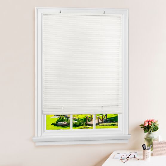 Cordless Solstice Vinyl Roll-Up Blind, WHITE, hi-res image number null