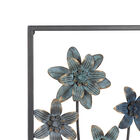 Set Of 2 Grey Metal Traditional Floral Wall Decor, , alternate image number null