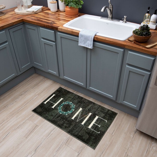 Home Wreath Kitchen Rug, , alternate image number null