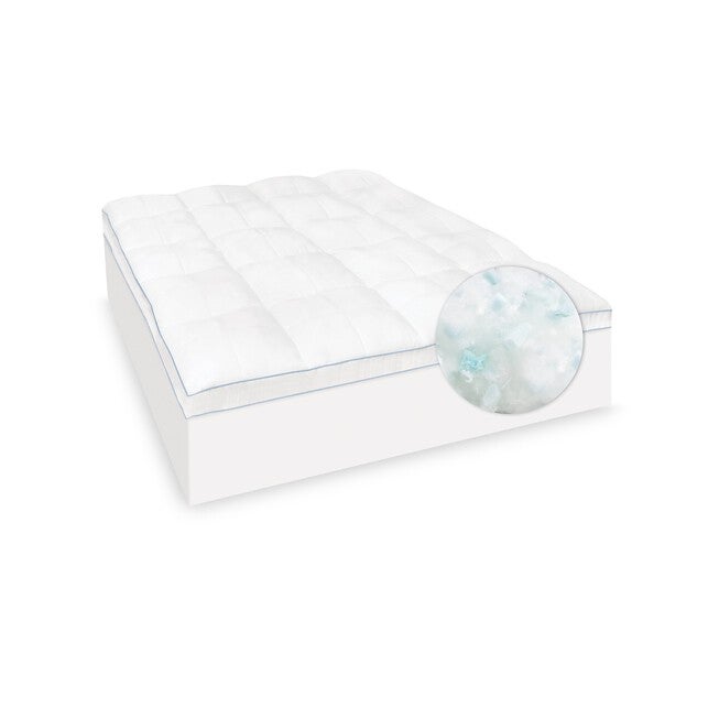 SensorPEDIC Supreme 3.5-Inch Shredded Gel-Infused Memory Foam Mattress Topper, , on-hover image number 1