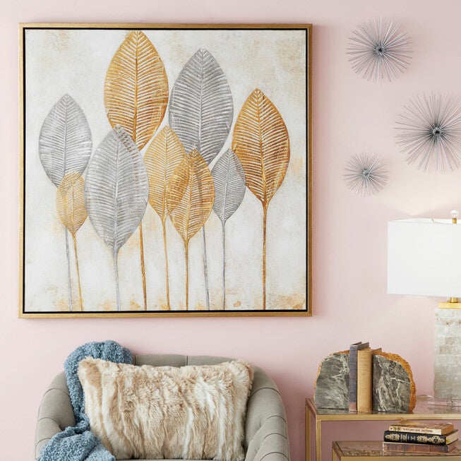 Cosmoliving By Cosmopolitan Brown Canvas Wall Art Framed Wall Art, , alternate image number null