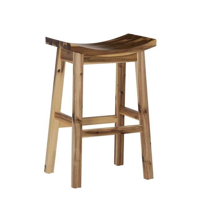 Archer Natural Saddle Barstool Backless Stools, , alternate image number null