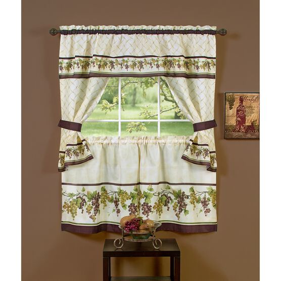 Tuscany Cottage Window Curtain Set, MULTI, hi-res image number null