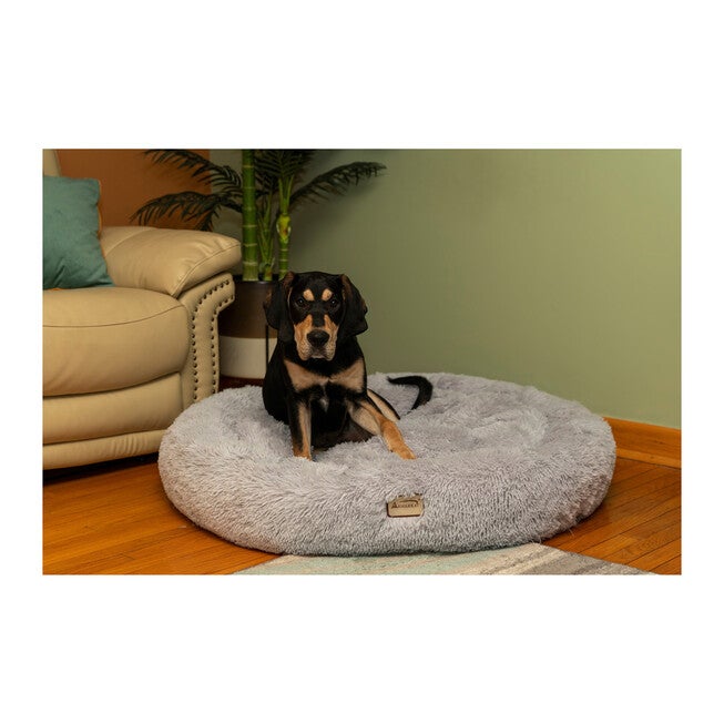 Armarkat Extra Large, Fluffy Gray Round Cat Bed - C71Nhs Cat Bed, , alternate image number null