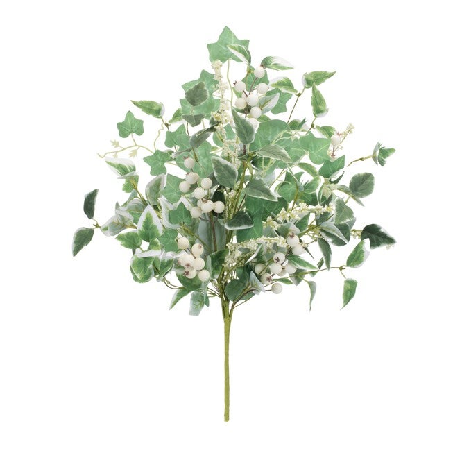 Mixed Ivy Foliage Berry Bush (Set of 2), GREEN/WHITE, hi-res image number null