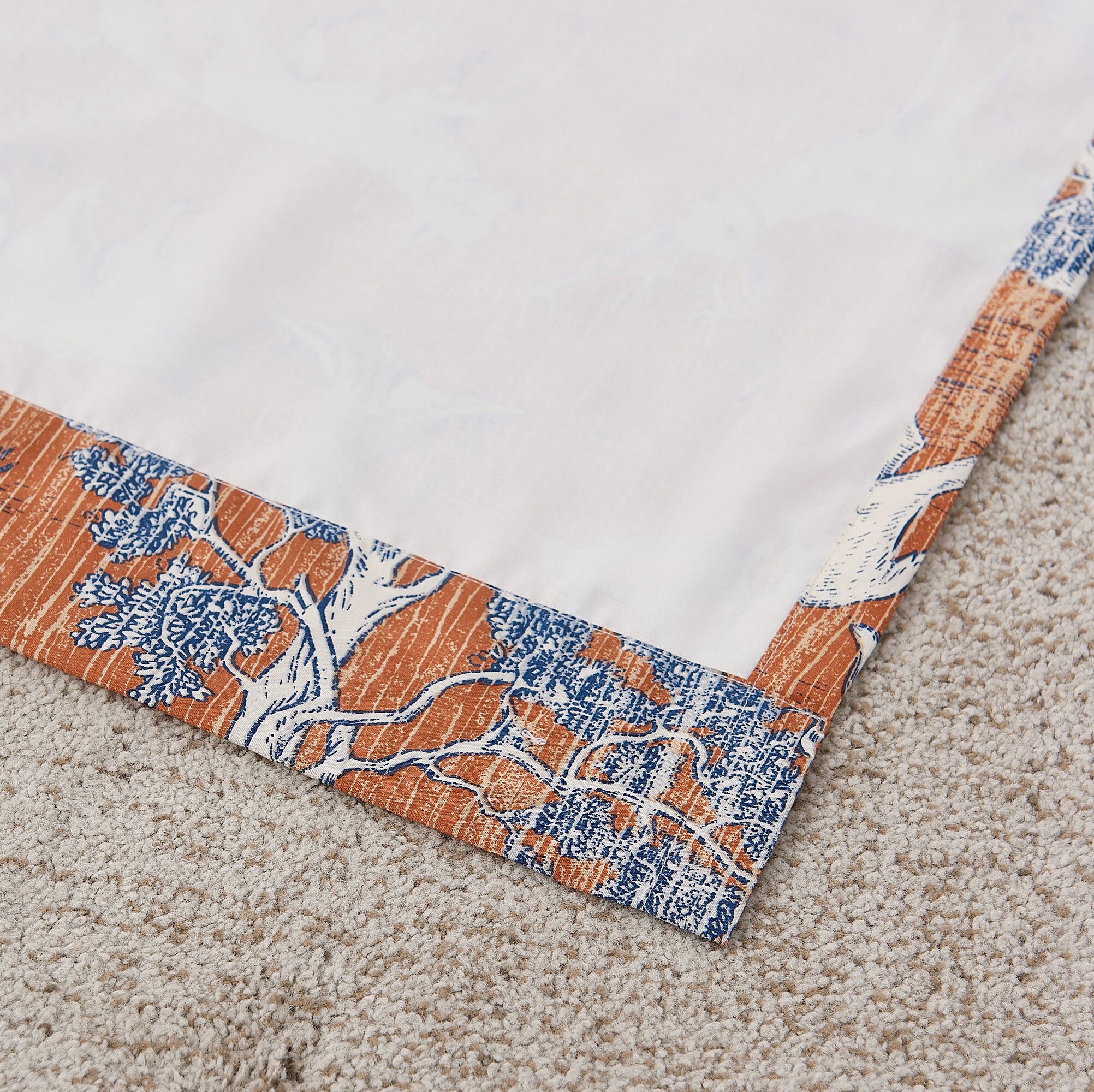 Menagerie Window Treatment Valance Curtains, SAFFRON, on-hover image number 1