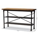 Velera Vintage Wood Metal Kitchen Storage Shelf Unit Furniture, , alternate image number null